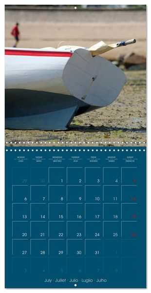 Produktbild: En attendant la mar&eacute;e... (Calendrier mural carr&eacute; 2026 30x30 cm) Calendrier double avec une page pour vos prises de notes