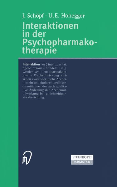 Produktbild: Interaktionen in der Psychopharmakotherapie