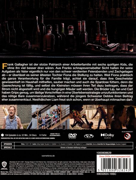 Produktbild: Shameless: Die Komplette Serie [34 DVDs]