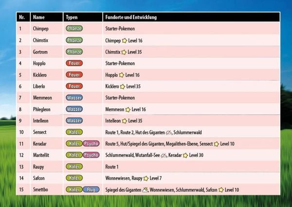 Produktbild: Die inoffizielle Pokémon-Übersicht für Schwert & Schild