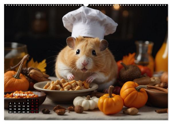 Produktbild: Hamstertage (Wandkalender 2027 DIN A2 quer), CALVENDO Monatskalender