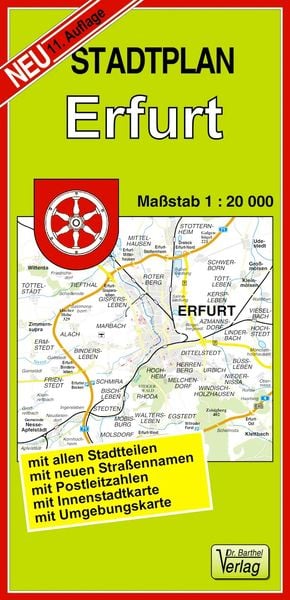 Produktbild: Stadtplan Erfurt