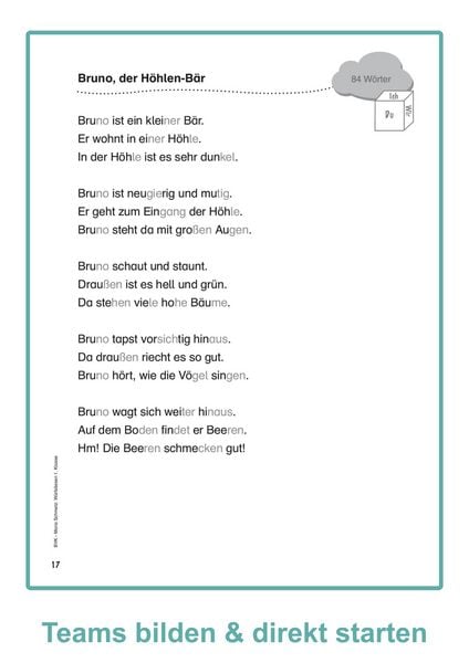 Produktbild: W&uuml;rfellesen - 1. Klasse