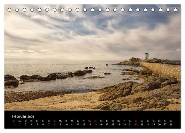 Produktbild: Bretagne entlang der K&uuml;ste (Tischkalender 2026 DIN A5 quer), CALVENDO Monatskalender