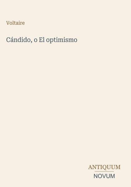 Produktbild: C&aacute;ndido, o El optimismo
