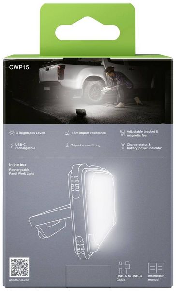 Produktbild: GP GPDISPLCWP15064 GPDISPLCWP15064 LED Arbeitsleuchte akkubetrieben 17.5h