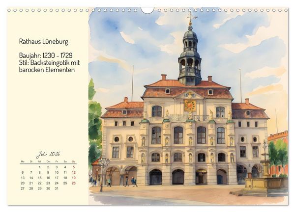 Produktbild: Prunkvolle deutsche Rath&auml;user (Wandkalender 2026 DIN A3 quer), CALVENDO Monatskalender