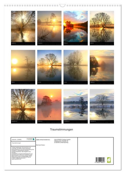 Produktbild: Traumstimmungen (Wandkalender 2026 DIN A2 hoch), CALVENDO Monatskalender