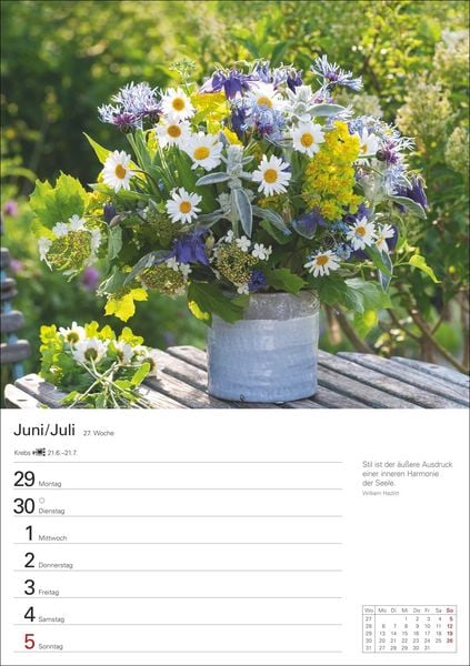 Produktbild: Blumenpracht Wochenplaner 2026 - 53 stimmungsvolle Fotografien