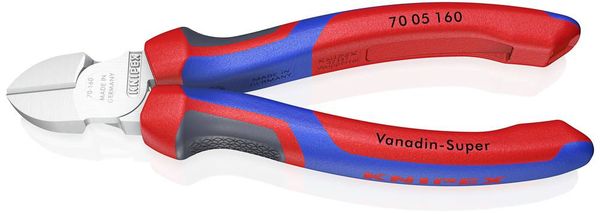 Knipex 70 05 160 Werkstatt Seitenschneider mit Facette 160 mm