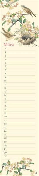 Produktbild: Edith Holden: Geburtstagskalender Langplaner