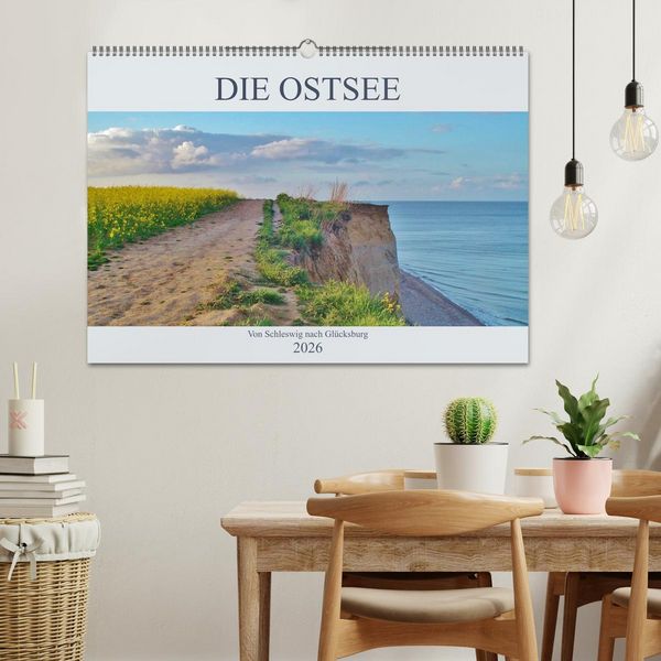 Produktbild: Die Ostsee - von Schleswig nach Gl&uuml;cksburg (Wandkalender 2026 DIN A2 quer), CALVENDO Monatskalender