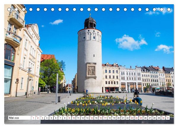 Produktbild: G&ouml;rlitz - Europas verborgene Sch&ouml;nheit an der Nei&szlig;e (Tischkalender 2026 DIN A5 quer), CALVENDO Monatskalender