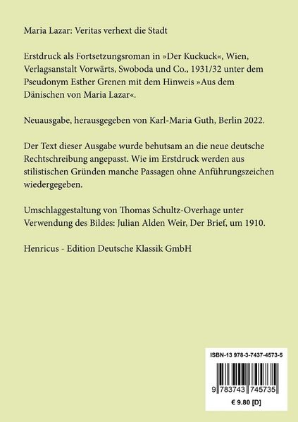 Produktbild: Veritas verhext die Stadt