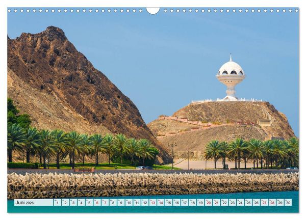 Produktbild: Entlang der K&uuml;ste von Muscat (Wandkalender 2026 DIN A3 quer), CALVENDO Monatskalender