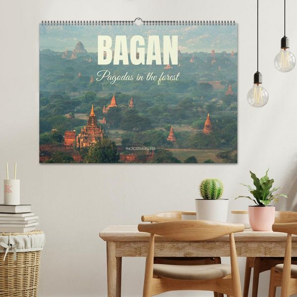 Produktbild: Bagan - Pagodas in the forest (Wall Calendar 2026 DIN A2 landscape), CALVENDO 12 Month Wall Calendar