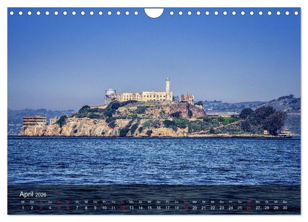 Produktbild: San Francisco Impressionen Tag und Nacht (Wandkalender 2026 DIN A4 quer), CALVENDO Monatskalender