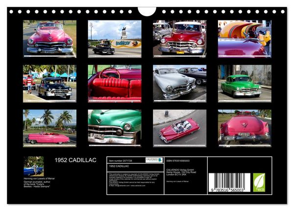 Produktbild: 1952 CADILLAC (Wall Calendar 2026 DIN A4 landscape), CALVENDO 12 Month Wall Calendar