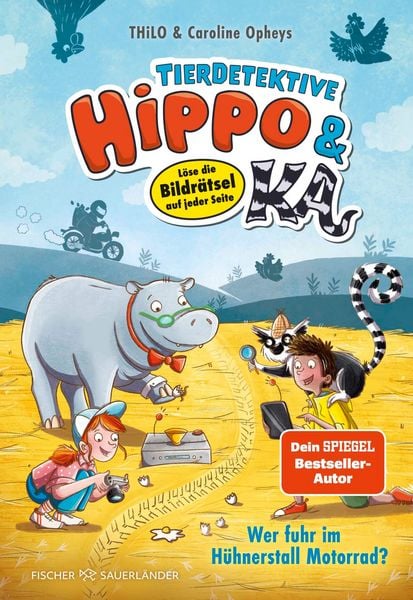 Produktbild: Tierdetektive Hippo & Ka &ndash; Wer fuhr im H&uuml;hnerstall Motorrad?