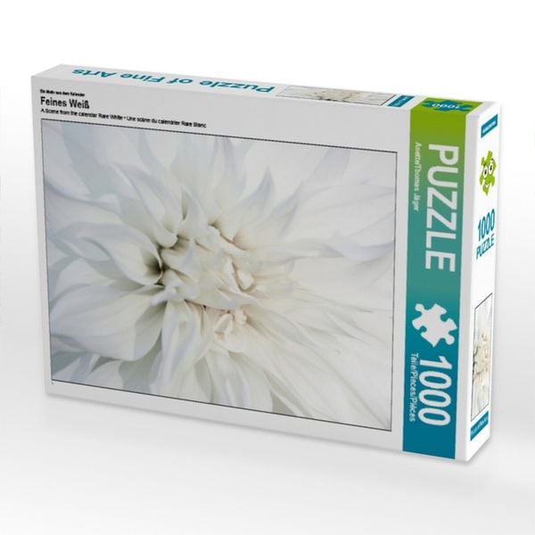 Produktbild: CALVENDO Puzzle Ein Motiv aus dem Kalender Feines Wei&szlig; | 1000 Teile Lege-Gr&ouml;&szlig;e 64x48cm Foto-Puzzle f&uuml;r gl&uuml;ckliche Stunden