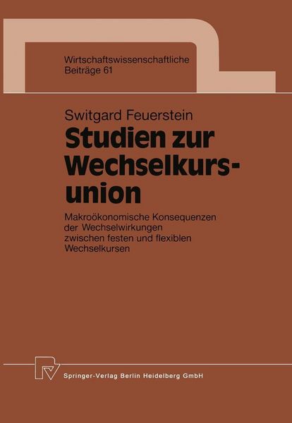 Produktbild: Studien zur Wechselkursunion