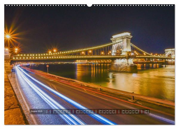 Produktbild: Budapest - Die Stadt an der Donau (hochwertiger Premium Wandkalender 2026 DIN A2 quer), Kunstdruck in Hochglanz