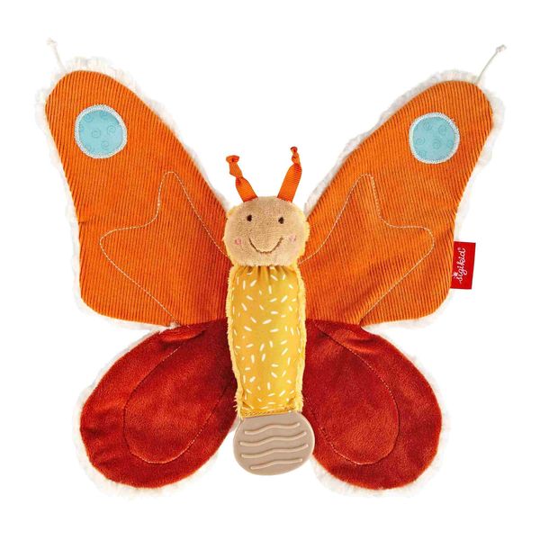 Produktbild: sigikid 43333 - Aktiv Schmetterling orange Yellow, Materialmix, 28 cm, Babyspielzeug