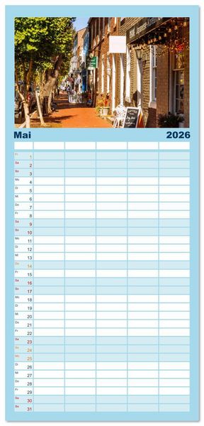 Produktbild: Familienplaner 2026 - Virginia. Amerikanische Sch&ouml;nheit zwischen K&uuml;ste und Bergen mit 5 Spalten (Wandkalender, 21 x 45 cm) CALVENDO