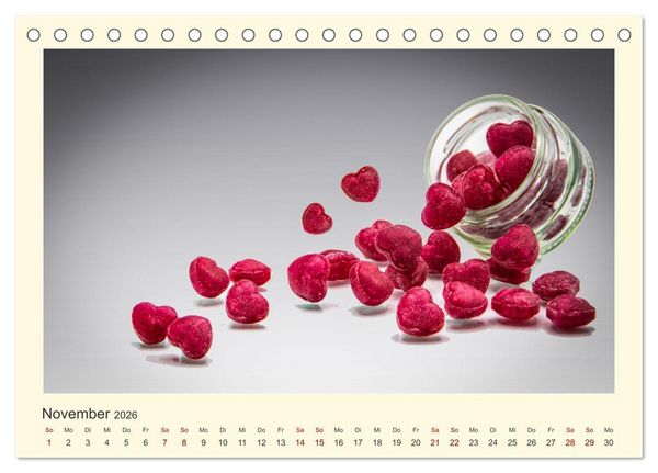 Produktbild: Das sch&ouml;nste Jahr, das Jahr der LIEBE (Tischkalender 2026 DIN A5 quer), CALVENDO Monatskalender