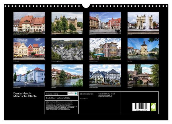 Produktbild: Deutschland - Malerische St&auml;dte (Wandkalender 2027 DIN A3 quer), CALVENDO Monatskalender