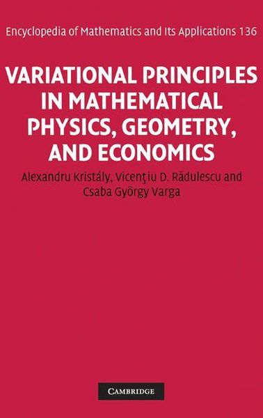 Produktbild: Variational Principles in Mathematical Physics, Geometry, and Economics