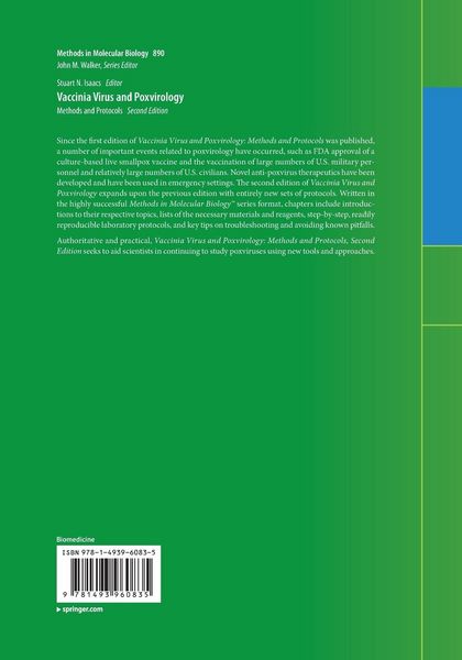 Produktbild: Vaccinia Virus and Poxvirology