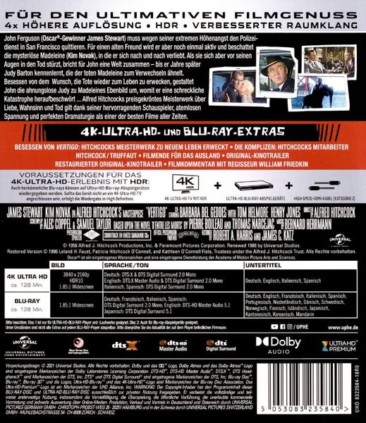 Produktbild: Alfred Hitchcock Collection - Vertigo (+ Blu-ray 2D)