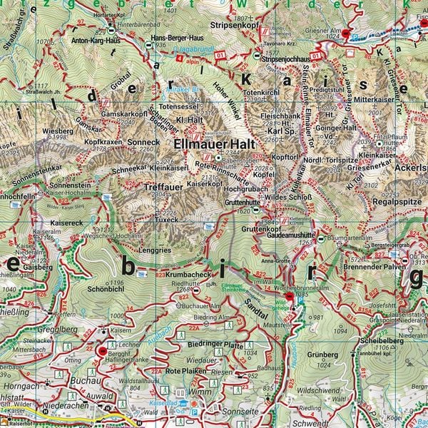Produktbild: freytag & berndt Wanderkarte WK 301 Kitzb&uuml;hel, Kaisergebirge - Kufstein 1:50.000