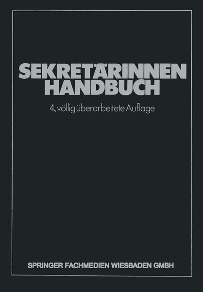 Produktbild: Sekret&auml;rinnen Handbuch