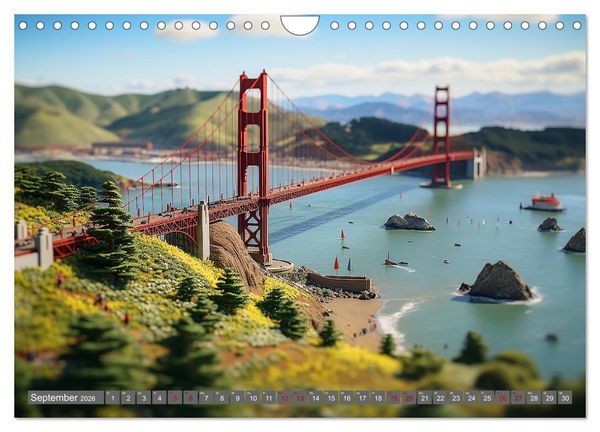 Produktbild: Urlaub in Miniatur (Wandkalender 2026 DIN A4 quer), CALVENDO Monatskalender
