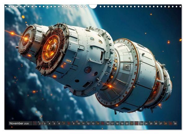 Produktbild: Generationsraumschiffe (Wandkalender 2026 DIN A3 quer), CALVENDO Monatskalender