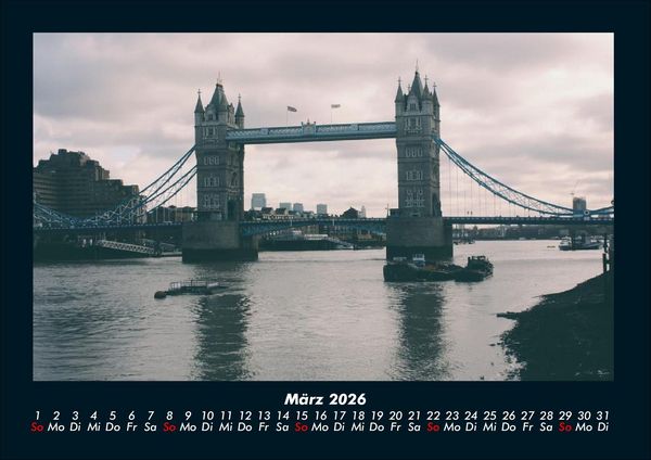 Produktbild: London 2026 Fotokalender DIN A4