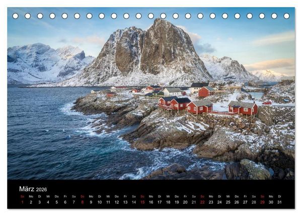 Produktbild: Lofoten Impressionen von Armin Fuchs (Tischkalender 2026 DIN A5 quer), CALVENDO Monatskalender