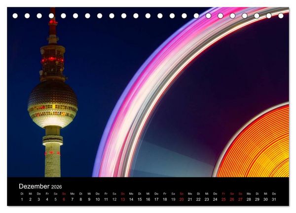 Produktbild: Berliner Stadtansichten (Tischkalender 2026 DIN A5 quer), CALVENDO Monatskalender