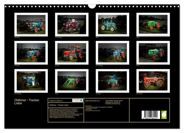 Produktbild: Oldtimer - Trecker Liebe (Wandkalender 2026 DIN A3 quer), CALVENDO Monatskalender