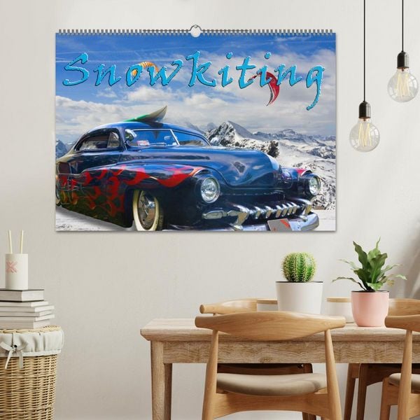 Produktbild: Snowkiting (Wandkalender 2026 DIN A2 quer), CALVENDO Monatskalender