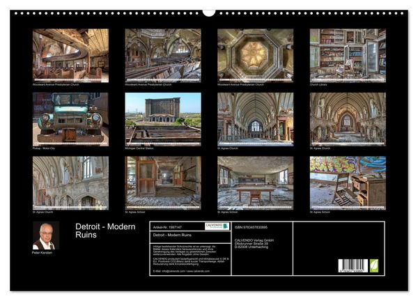 Produktbild: Detroit - Modern Ruins (Wandkalender 2026 DIN A2 quer), CALVENDO Monatskalender