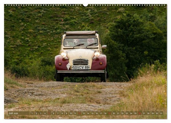 Produktbild: Die Ente ist sicher - Fahrspa&szlig; mit 2 CV Dolly (hochwertiger Premium Wandkalender 2026 DIN A2 quer), Kunstdruck in Hochglanz