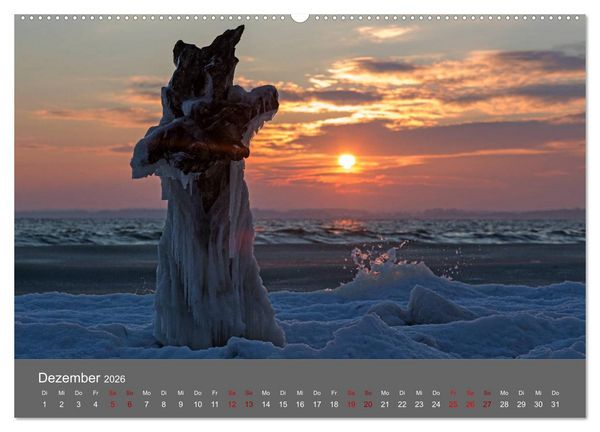Produktbild: L&uuml;becker Bucht - Travem&uuml;nde - Niendorf - Timmendorf (Wandkalender 2026 DIN A2 quer), CALVENDO Monatskalender