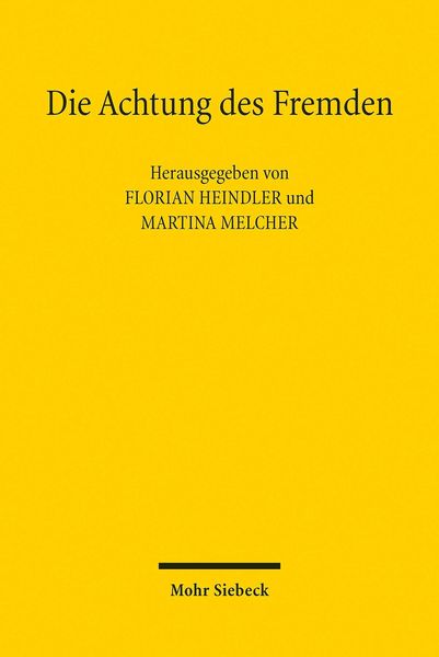 Produktbild: Die Achtung des Fremden