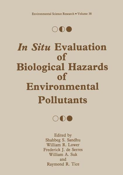 Produktbild: In Situ Evaluation of Biological Hazards of Environmental Pollutants