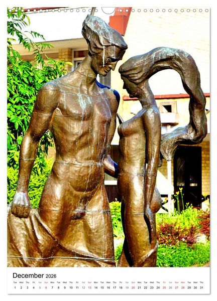 Produktbild: Baltic Beauties - Erotic sculptures on the Baltic coast (Wall Calendar 2026 DIN A3 portrait), CALVENDO 12 Month Wall Calendar