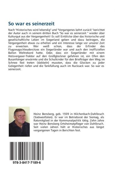 Produktbild: So war es seinerzeit