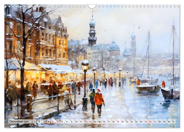 Produktbild: Hafenkante - Ein Leben mit und f&uuml;r den Hafen (Wandkalender 2026 DIN A3 quer), CALVENDO Monatskalender